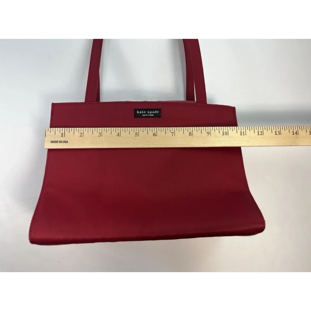 Vintage KATE SPADE Red Satin Shoulder Bag Handbag